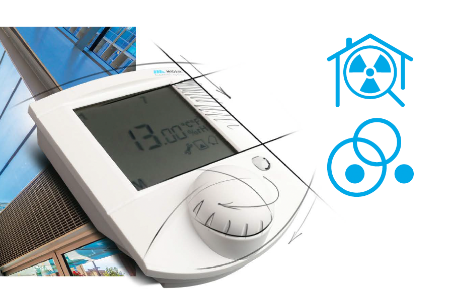MIKROKLIMA - CTRL - RADON - DELETE => radon measurement in a compact room controller